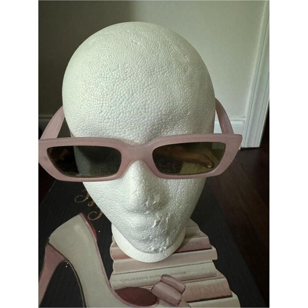 Source-unknown Women's Pink and Brown Sunglasses